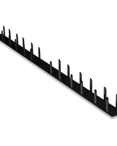 End cap PVC black f/pen profile 35x750 closed